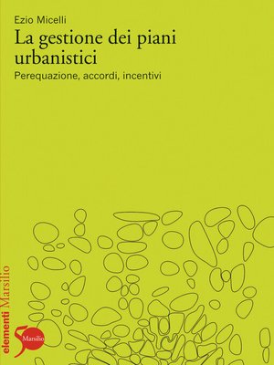 cover image of La gestione dei piani urbanistici